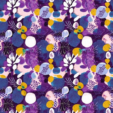 Modern mor yazlık kolaj kağıdı kumaş efekti tasarımı ile şekilleri keser. Kusursuz eğlence doğası moda tekstil temizleme arka planı için ilham kaynağı oldu