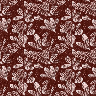 Kestane kırmızısı, çiçekli, desensiz keten desenli. Fransız kır evinin iç kısmının allover baskısı. İç pamuk etkisi çiçek kumaşı arka plan