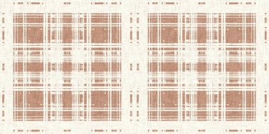 Asgari kahverengimsi keten kumaşlı, pürüzsüz sınır. Unisex Country Cottage 'ın pankart baskısı düz pamuk arka plan.