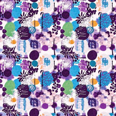 Modern mor yazlık kolaj kağıdı kumaş efekti tasarımı ile şekilleri keser. Kusursuz eğlence doğası moda tekstil temizleme arka planı için ilham kaynağı oldu