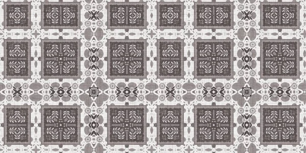 Country Cottage Grey Intricate Damask Seamless Border Tone French Style — стоковое фото