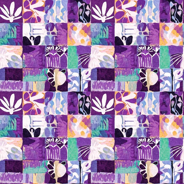 Papel Collage Verano Púrpura Moderno Recortado Formas Patrón Con Diseño —  Fotos de Stock