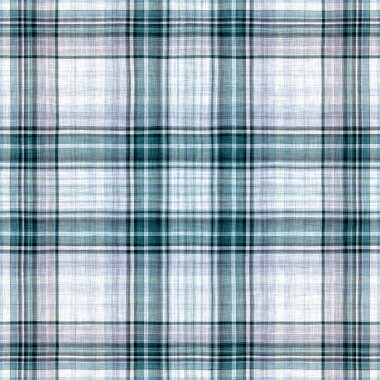 Minimalwinter mavi tartan keten desenli. Üniseks köyü yazlığının her yerinde düz pamuk arkaplan