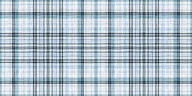 Minimum kış mavisi kumaş kenarı. Unisex kır evi sancağının sade pamuk ekose uçlu kenarı