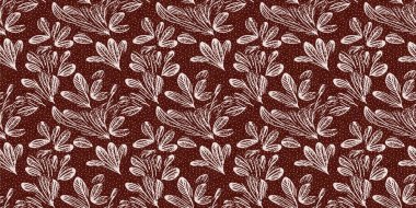 Kestane kırmızısı ülke çiçekli keten desenli, dikişsiz sınır. Fransız kır evi iç pamuk baskısı çiçek kumaşı washi bandı