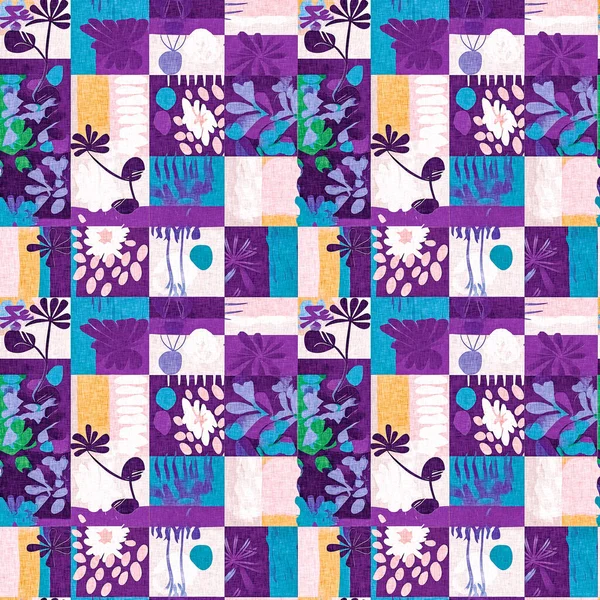 Papel Collage Verano Púrpura Moderno Recortado Formas Patrón Con Diseño —  Fotos de Stock