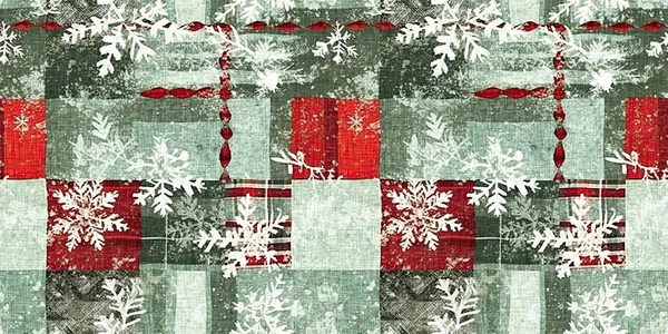 Grunge Americana Rustic Christmas Holly Leaf Winter Cottage Style Border — Stock Photo, Image