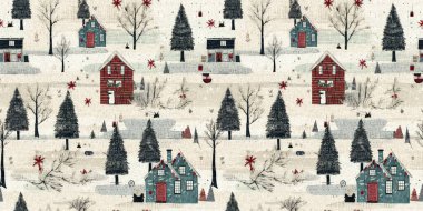 İlkel el dikimi kumaş efektiyle taşralı bir kır evi. Sınır. Rahat nostaljik, pejmürde, şık, ev yapımı, Amerikan el yapımı el sanatları stiliyle süslenmiş bir kurdele.