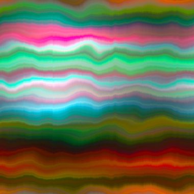 Canlı kravat boyası, yıkama şeridi, kusursuz dalga deseni. Bulanık moda efekti, yaz hippi arka planı, uzay boyalı dalgalı çizgiler.