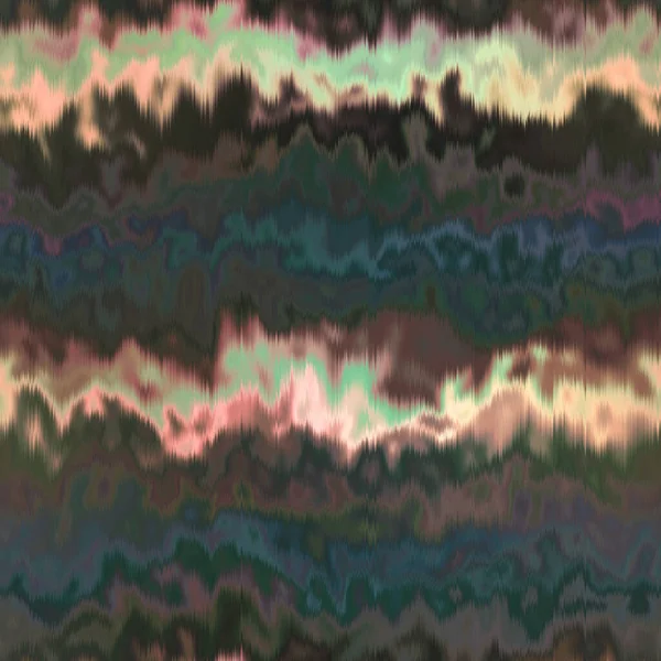 Grunge Tie Dye Wash Seamless Pattern Blurry Fashion Effect Summer — Stock Photo, Image
