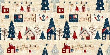 İlkel el dikimi kumaş efektiyle taşralı bir kır evi. Sınır. Rahat nostaljik, pejmürde, şık, ev yapımı, Amerikan el yapımı el sanatları stiliyle süslenmiş bir kurdele.