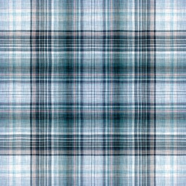 Minimalwinter mavi tartan keten desenli. Üniseks köyü yazlığının her yerinde düz pamuk arkaplan