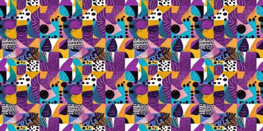 Modern saf kolaj kağıdı kumaş efekti tasarımlı afişleri kesiyor. Kusursuz çağdaş eğlence doğası moda yaz süslemeleri için tekstil baskısı tekrarından esinlenmiştir.