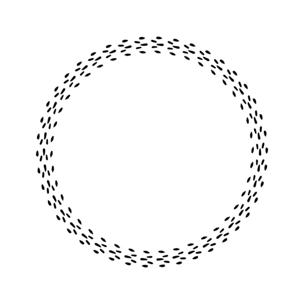 Couronne Scandi Dans Style Vectoriel Bizarre Isolé Sur Fond Blanc — Image vectorielle
