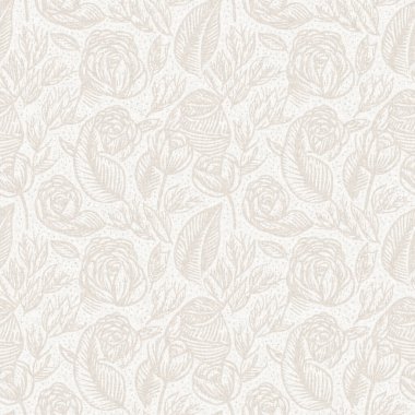 Kaba ve zarif düğün çiçekleri desenli keten desenli. Beyaz tondaki beyaz pamuk rengi çiçek arkaplanının her yerinde