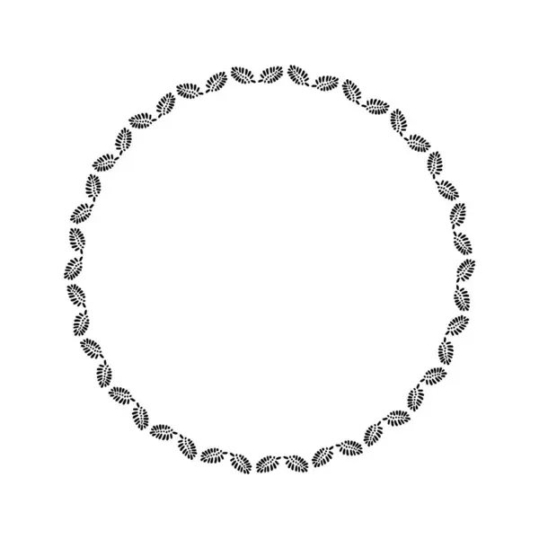 Corona Escandinava Peculiar Estilo Vectorial Aislado Sobre Fondo Blanco Marcos — Archivo Imágenes Vectoriales