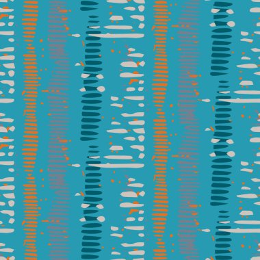 Modern mavi soyut biçimlendirilmiş vektör basit grafik tasarımı kusursuz desen. Duvar kağıdı arka plan fayansları için cinsiyetsiz erkeksi şekiller.