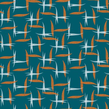 Modern mavi soyut biçimlendirilmiş vektör basit grafik tasarımı kusursuz desen. Duvar kağıdı arka plan fayansları için cinsiyetsiz erkeksi şekiller.