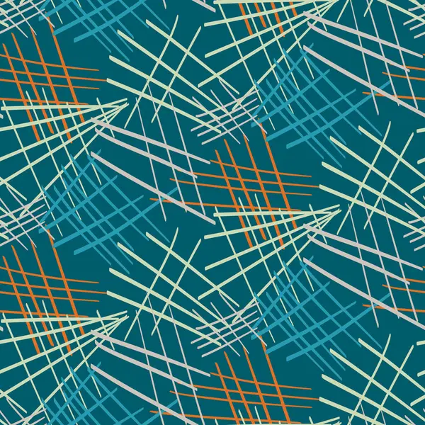 现代蓝色抽象造型矢量简单的平面设计无缝图案 墙纸背景瓷砖的中性男性纹理形状 — 图库矢量图片