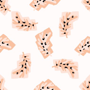 Modern skandi çiçekli vektör sonsuz desen. Organik yaz cinsiyeti nötr doğa karışımı kağıt duvar kağıdı kiremitini keser