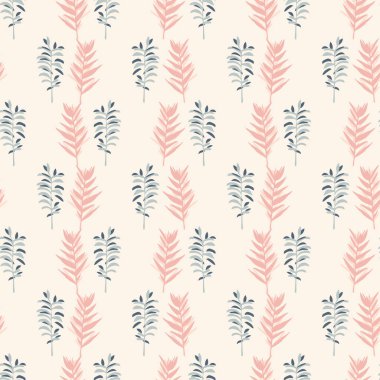 Orta yüzyıl modern çiçek vektörü sonsuz vektör deseni. Organik yaz cinsiyeti nötr 70 'ler Matisse duvar kağıdı