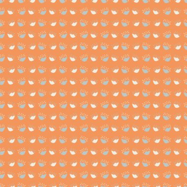 Orta yüzyıl modern çiçek vektörü sonsuz vektör deseni. Organik yaz cinsiyeti nötr 70 'ler Matisse duvar kağıdı