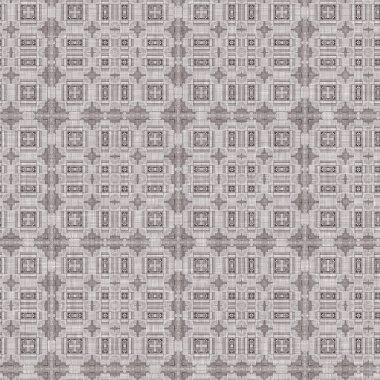 Traditional grey mosaic seamless pattern print. Fabric effect mexican patchwork damask grid Square shape symmetrical background textile . Creative colorful graphic design