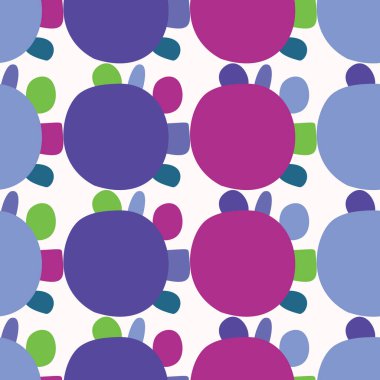 Tuhaf çocuklar geometrik vektörsüz şablon, oyuncu karalama blob arka planı için. Hoş, ilginç duvar kâğıdı çizimleri için coğrafi alan kumaşı.