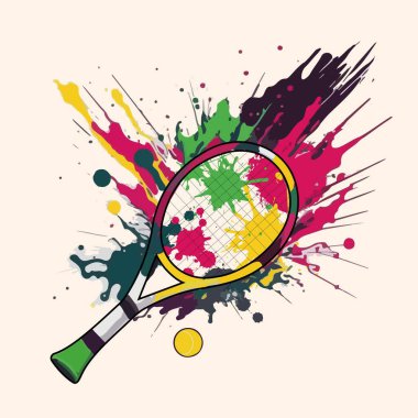 Raket ve top, Parlak boya patlamalarıyla