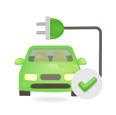 Eko kavramı, eko işareti, yüksek kalite 3D vektör