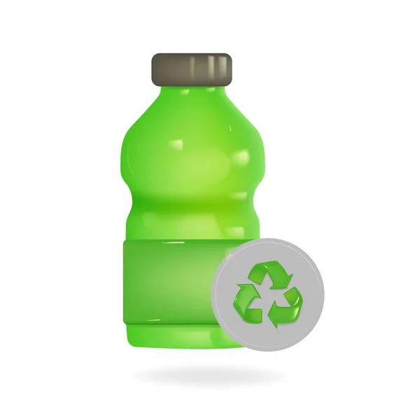 Återanvändning Och Återvinning Avfall Rädda Miljön — Stock vektor