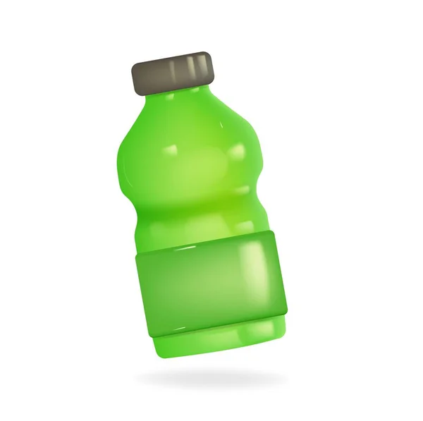 Botol Hijau Dalam Ilustrasi - Stok Vektor