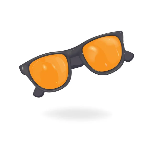 现实的3D太阳镜 季节性的海报 时尚眼镜配件的设计 — 图库矢量图片