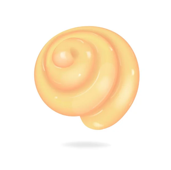 Vektorillustration Med Seashell Nautilus Objekt Med Mjuk Form Kan Användas — Stock vektor