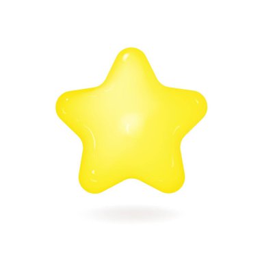 Bir altın yıldız, kozmetik için vektör çizimi, gösteri dünyası ya da başka bir şey..