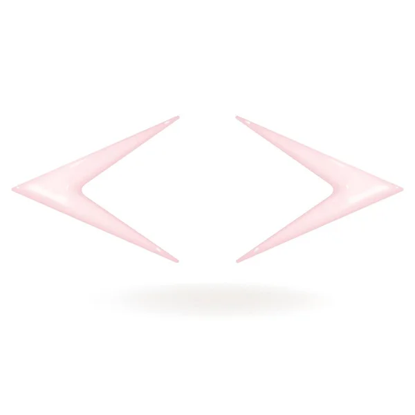 左右の三角形の矢印 ベクトル3Dアイソメトリックアイコン ホワイトウェブアイコン 新しいボリューメトリックスタイル 創造的なイラストのデザイン インフォグラフィックのアイデア — ストックベクタ