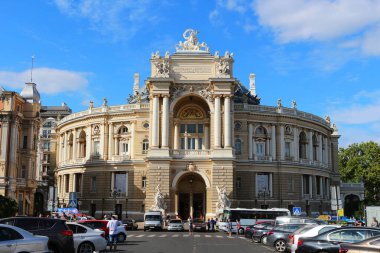 Odessa 'da. Ukrayna. 20.06.20 Odessa Devlet Akademik Opera ve Bale Tiyatrosu