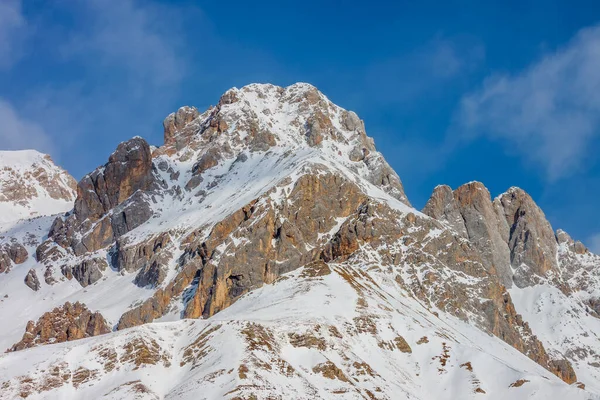 Fuciadebäckenet Omgivet Södra Topparna Marmoladagruppen Dolomiterna Unescos Världsarv — Stockfoto