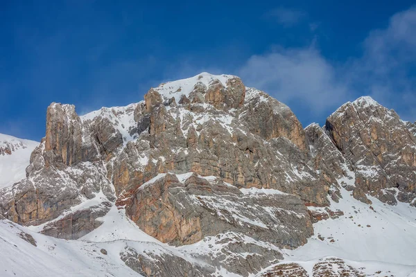 Fuciadebäckenet Omgivet Södra Topparna Marmoladagruppen Dolomiterna Unescos Världsarv — Stockfoto