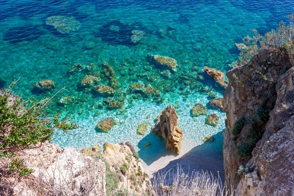 Isola Elba Itália Uma Bela Ilha Capo Bianco Praia Elba — Fotografia de Stock