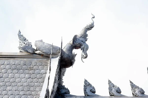 Wat Srisuphan Chiang Mai Thailandia Settentrionale Chiesa Costruita Argento — Foto Stock