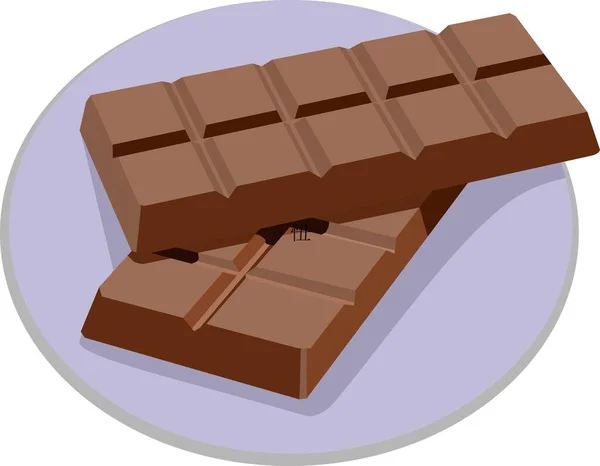 Chocolate Bar Food Vector — Image vectorielle