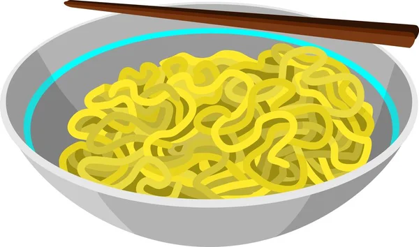 Noodle Food Vector Illustratie — Stockvector