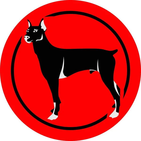 Pies Chiński Wektor Zodiaku — Wektor stockowy