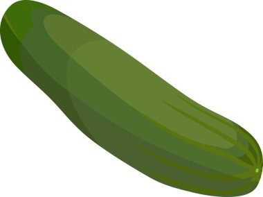 Salatalık Sebze Vektörü İllüstrasyonu