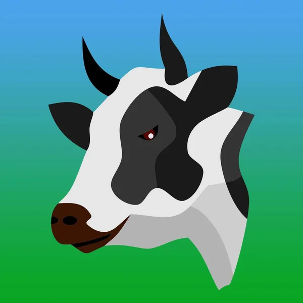 Cabeza Vaca Mamífero Ilustración Animal — Foto de Stock