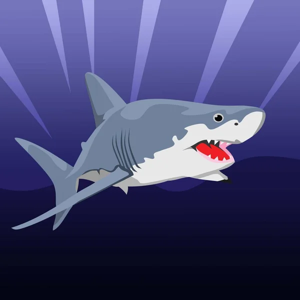 Ryby Głębinowe Rekin Blue Sea Animal — Zdjęcie stockowe