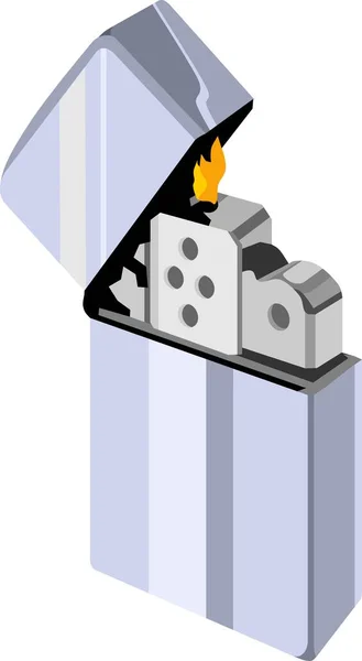 Запальничка Пожежної Машини Обладнання Димовий Вектор — стоковий вектор
