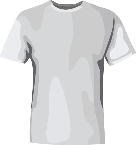 Wit Shirt Casual Slijtage Mode — Stockvector