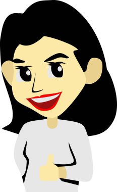 Güzellik Kızı Meslek Vektörü